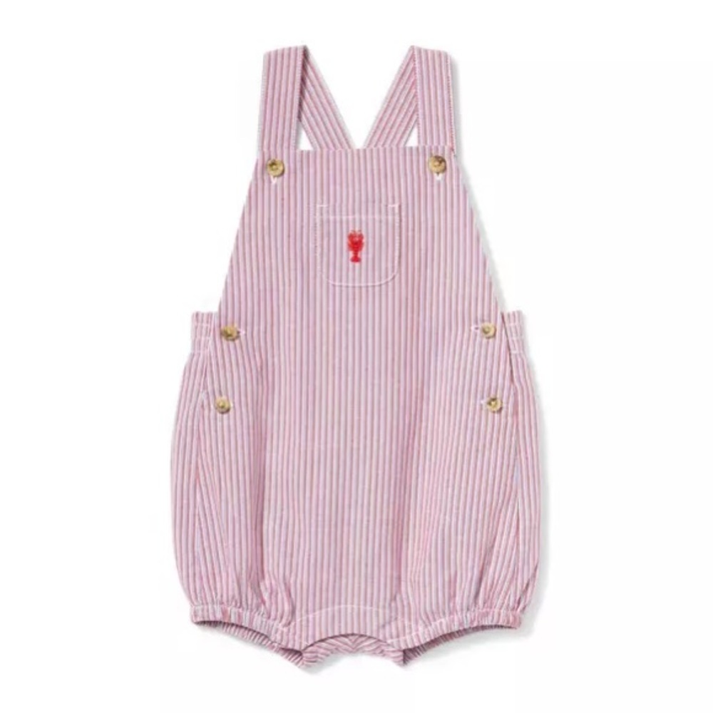 6-12 month Janie and Jack Crab Romper/Hat